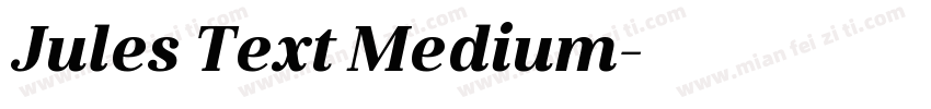 Jules Text Medium字体转换